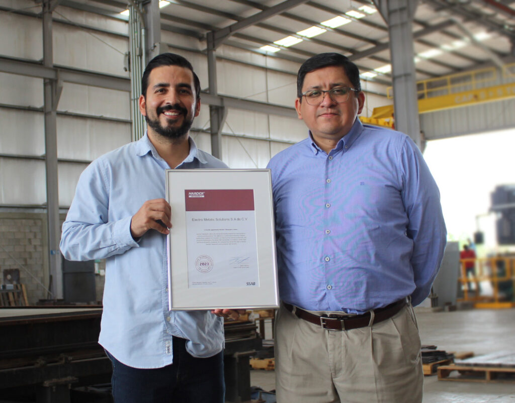 Renovación de certificación Hardox Wearparts.